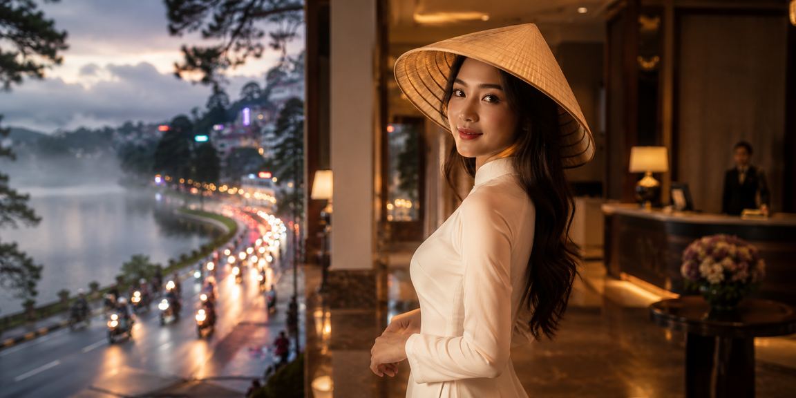 Nhận thưởng nạp tiền qua điện thoại tại Đà Lạt với nón lá truyền thống